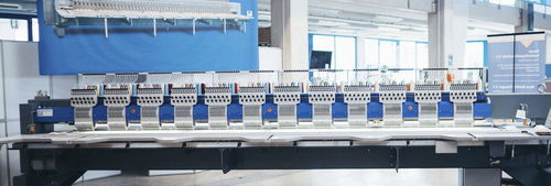 Mehrkopfstickmaschine - CHALLENGER - ZSK STICKMASCHINEN - 12 Nadeln / Steppstich / Hochgeschwindigkeit