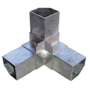 Rohrverbinder für Eckeinbau - AS530-45-0 - AROSIO F.LLI SRL - quadratisch / Aluminium / Bodenlager