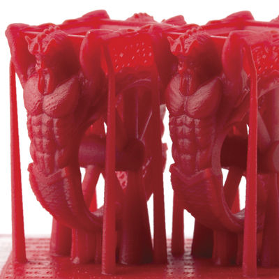 Harz für 3D-Drucker / Polymer - SuperWAX - ASIGA - rot / Industrie