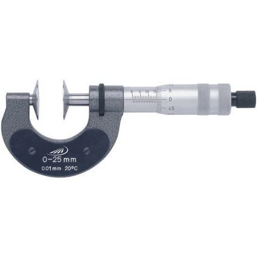 Scheibenmikrometer - 0864 - HELIOS-PREISSER - mit Außenverbindung / für Zahnräder / Ratsche