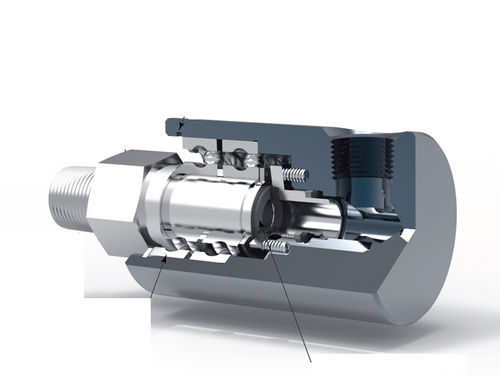 Drehdurchführung für Luft - RU008 - Rotary Systems, Inc. - Vakuum / hydraulisch / Mitteldruck