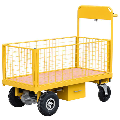 Wagen für Materialumschlag - HI-POW-1260-4MS400 - Handle-iT Ltd - Stahl / Plattform / elektrisch