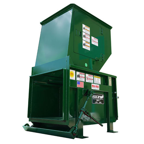 Müllpresse für Mischabfall - Mini-Mac - Environmental Service Group - stationär / horizontal / mit oberer Öffnung