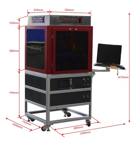 Faserlaser-Schneidemaschine - Shenzhen Superwave Laser Technology Co.,Ltd - für Stahl / für Blech / CNC