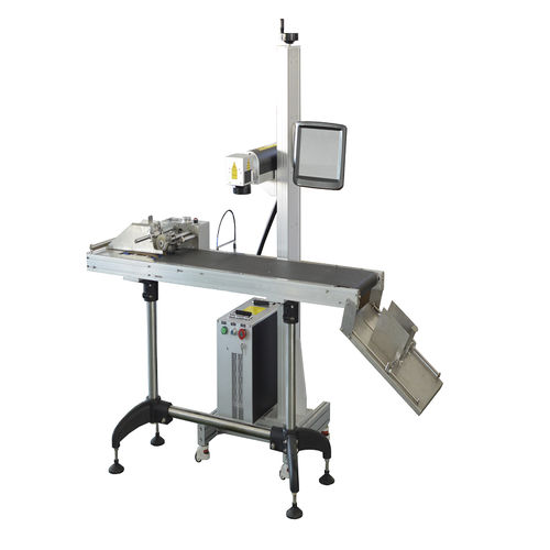 Faserlaser-Markiermaschine - SW-FLM-F  series - Shenzhen Superwave Laser Technology Co.,Ltd - kontinuierlich / luftgekühlt / mit Förderer