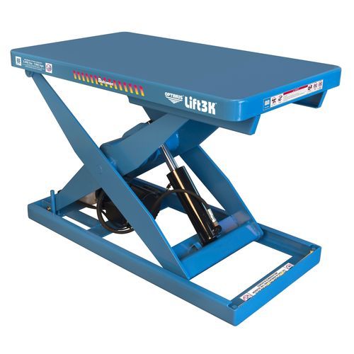 Elektrohydraulischer Hubtisch - OPTIMUS LK series - Bishamon - Scheren / festinstalliert / rotierend