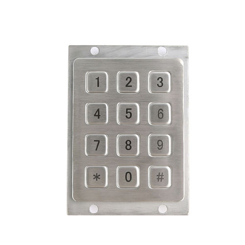 Nummernblock / 12 Tasten - CT-KPS01-12-RM - NingBo ChenTe electronics Technologies Co.,Ltd - einbaufähig / Metall / IP65