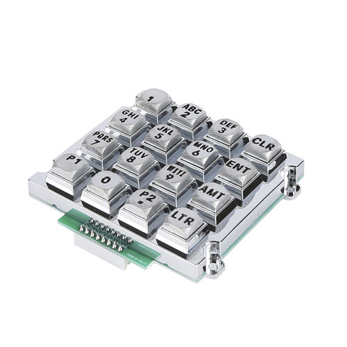 Nummernblock / 16 Tasten - CT-KPZ02-16-RM - NingBo ChenTe electronics Technologies Co.,Ltd - einbaufähig / Zink-Druckguss / IP65