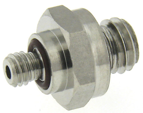 Edelstahlnippel - MN-M3M5-303-. - Beswick Engineering Co, Inc. - Gewinde / sechseckig / rechtsseitig