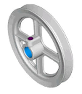 Keilriemenscheibe - P series - Dura-Belt - mit Bohrung