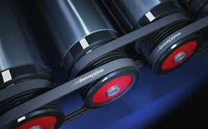 Bandförderer - ConveyXonic™, Poly-V® - Dura-Belt - Rollen / horizontal / Transport