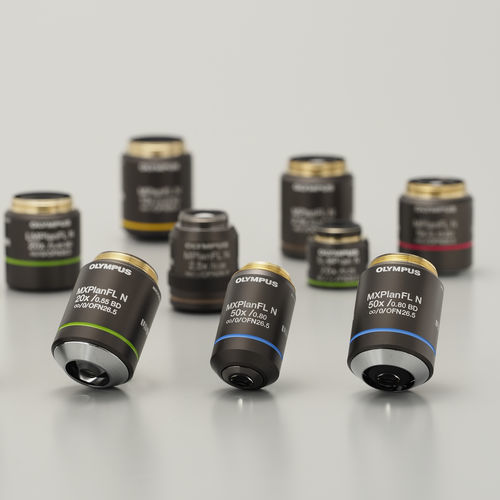 Mikroskop-Objektiv / Zoom - MXPLFLN series - Evident - Olympus Scientific Solutions - zur Inspektion von Halbleitern / Semi-Apochromat