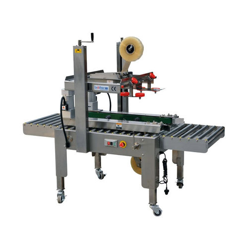 Faltschachtel-Verschließmaschine / Doppelklappen - AS523S  - ZHEJIANG BROTHER PACKING MACHINERY CO.,LTD - mit Klebeband