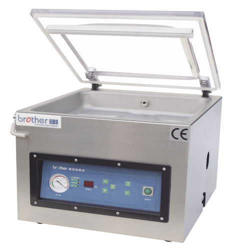 Manuelle Verpackungsmaschine - VM400TE - ZHEJIANG BROTHER PACKING MACHINERY CO.,LTD - Vakuum / horizontal / Tischgerät