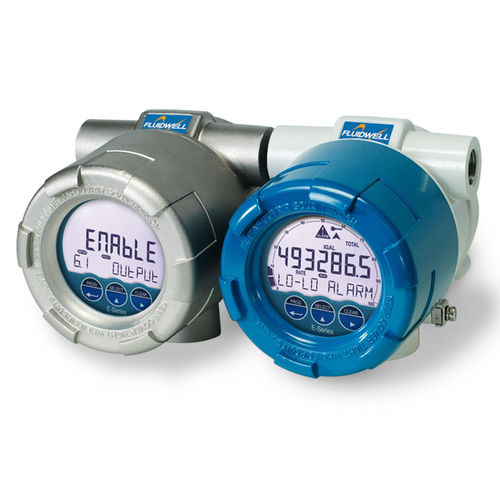 Anzeiger Zähler / Durchfluss - E018 - Fluidwell bv - mit LCD-Anzeige / explosionssicher / mit Alarm