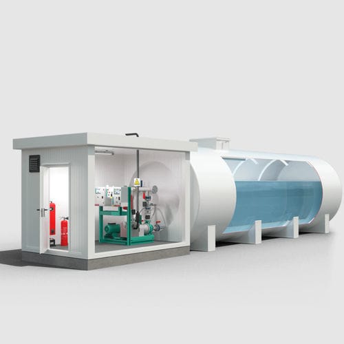 Becken für die Brandbekämpfung - BTE - Righetto Serbatoi - Wasserspeicher / für den Brandschutz / für Brandschutz-System