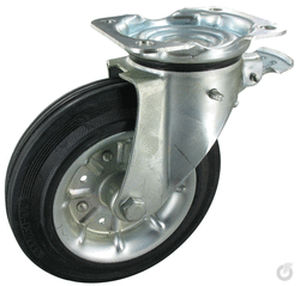Lenkrolle - GRB NL 4/200/50R-FSR - Rollentechnik vom Stein GmbH - Stangen / Stahl / Gummi