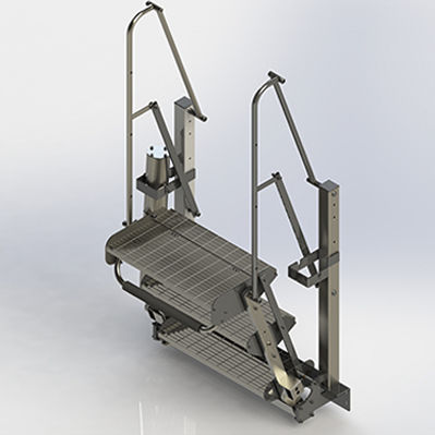Gerade Treppe - Zipfluid srl - Metall / für Ziternen