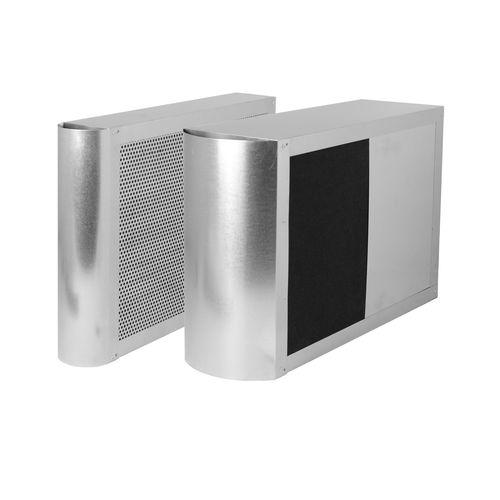 Schalldämpfer für Belüftung - K-xxx series - ALNOR Ventilation Systems - für Luftkanal / Stahl / rechteckig