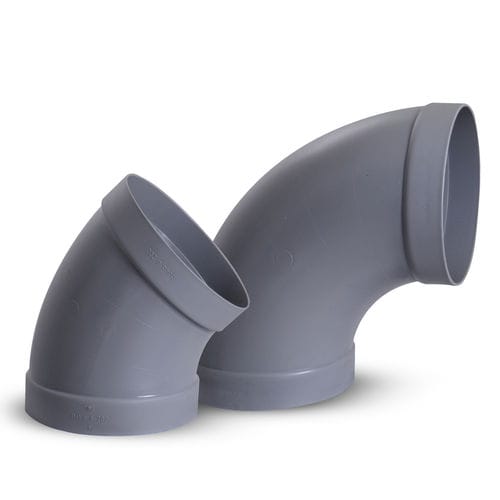 Hydraulikanschluss - PVC-BPF / PVC-BSF - ALNOR Ventilation Systems - Muffen / rechtwinkelig / Kunststoff