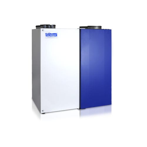 Wandmontierte Luftaufbereitungszentrale - HRU series - ALNOR Ventilation Systems - bodenstehend / mit Abwärmenutzung / Low Profile