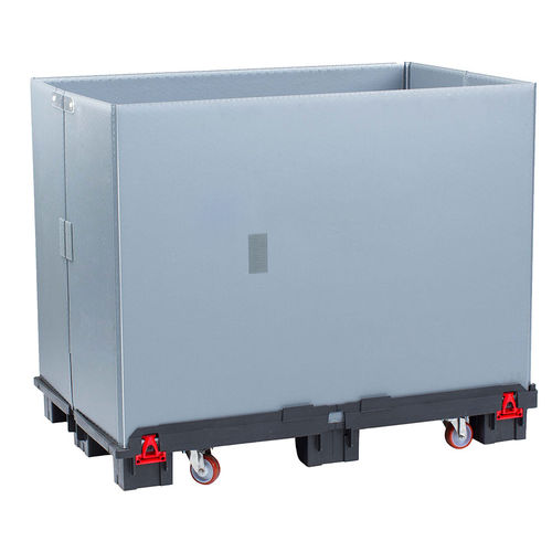 Kunststoff-Palettenbox - Light ROLL - Con-Pearl GmbH - Transport / für Schüttgut / 4 Räder