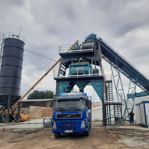 Festinstallierte Betonmischanlage - CONSTMACH Concrete Plants & Crushers - kompakt / automatisch