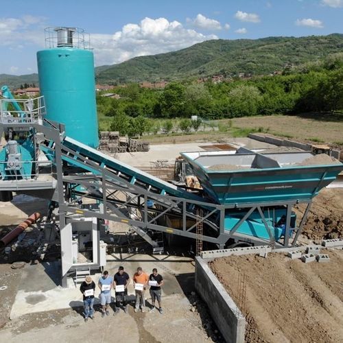 Mobile Betonmischanlage - Mobile 30 - CONSTMACH Concrete Plants & Crushers - automatisch / kompakt / Einwellen