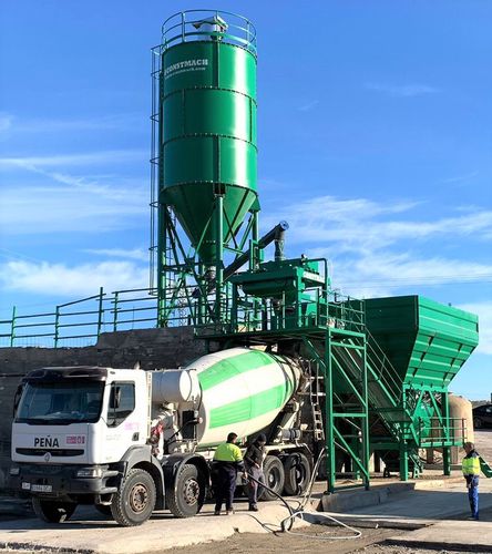 Festinstallierte Betonmischanlage - Drymix-60 - CONSTMACH Concrete Plants & Crushers - kompakt / automatisch / horizontal