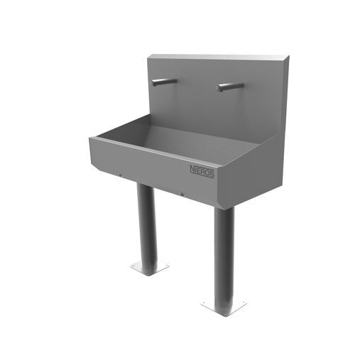 Waschbecken für die Lebensmittelindustrie - WR F series - NIEROS Metal d.o.o. - zum Händewaschen / Edelstahl