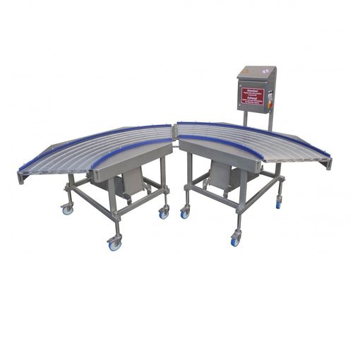 Bandförderer - SK 90 ˚C - Schomaker Convenience Technik GmbH - gebogen / Transport / für Fleisch