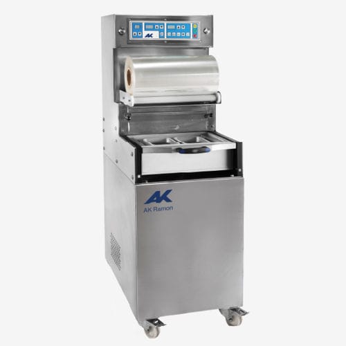 Automatischer Schalensiegler - TS-550 - TALLERES RAMON, S.L. - linear / für die Lebensmittelindustrie / Vakuum