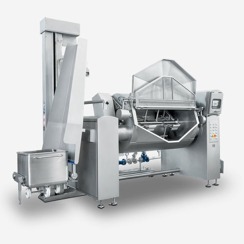 Blanchierer-Kocher - KIPPKO 400 - Berief Nahrungsmittelmaschinen GmbH & Co. KG - schrägstellbar / Dampf / mit Mixer