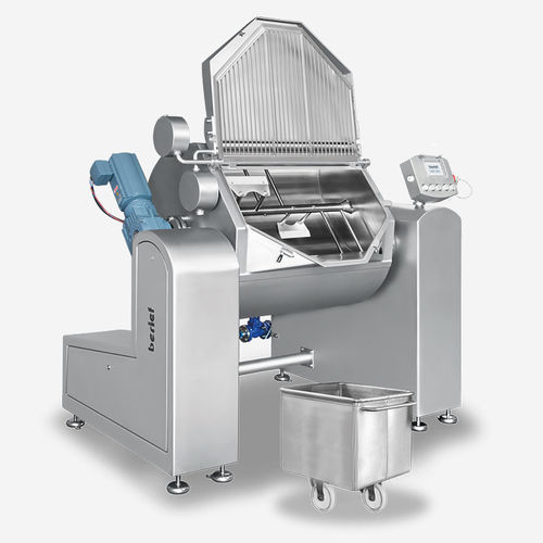 Blanchierer-Kocher - KIPPKO 400 JUNIOR - Berief Nahrungsmittelmaschinen GmbH & Co. KG - schrägstellbar / Dampf / mit Mixer