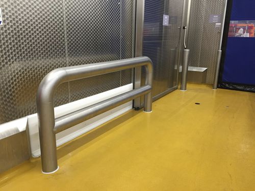 Schutzschranke - h_B series  - B-Hygienic BVBA - stationär / Metall / stoßfest