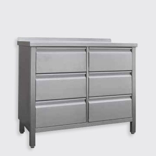 Lagerschrank - 105.21 series - Eberhardt GmbH - bodenstehend / 6-Schubladen / für die Lebensmittelindustrie