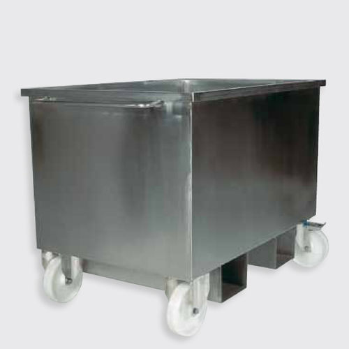 Transportwagen - 100.69 series - Eberhardt GmbH - Edelstahl / mit Lenkrolle / für die Lebensmittelindustrie