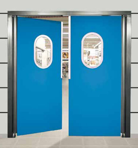 Einflügeltür - 100.98 series - Eberhardt GmbH - Edelstahl / Polyethylen / für die Lebensmittelindustrie
