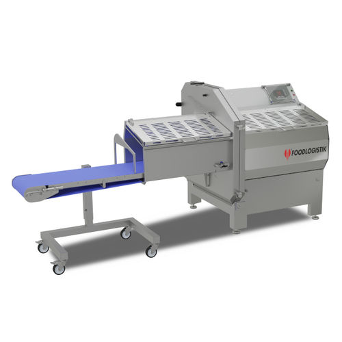 Lebensmittel-Schneidemaschine / Schweinefleisch - capacity 25 - FOODLOGISTIK Fleischereimaschinen GmbH - für Wurst / für Fisch / automatisch