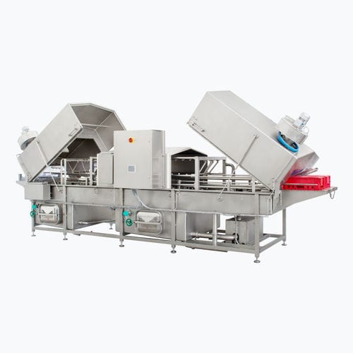 Wasser-Waschanlage - CRATES & BASKETS WASHERS - Inox Meccanica S.p.A. - Dampf / automatisch / für die Lebensmittelindustrie