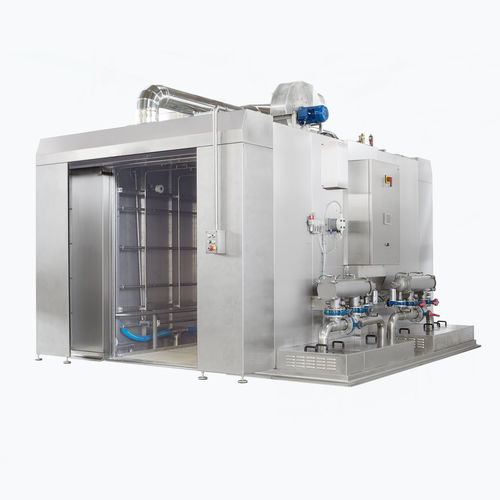 Wasser-Waschanlage - Inox Meccanica S.p.A. - Dampf / automatisch / für die Lebensmittelindustrie