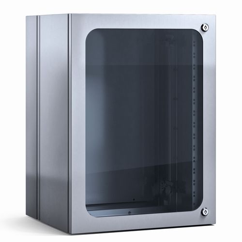 19"-Rack-Gehäuse - EKR - Irinox S.p.A. - rechteckig / Edelstahl / mit transparenter Tür