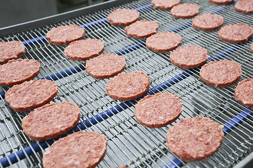Förderband mit Luftschlitzen - KFT food technology - Edelstahl / für die Lebensmittelindustrie