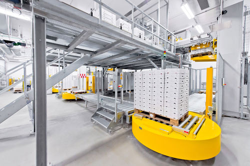 Schicht-Palettiersysteme - Maschinenbau Helmers GmbH - Portal / Umschlag / Knickarm