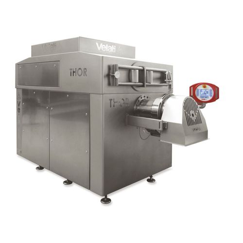 Fleisch-Industriewolf - Thor - Velati srl - für gefrorenes Fleisch / bodenstehend / automatisch