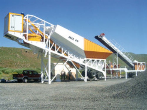 Mobile Betonmischanlage - MIX 60 - Klein GmbH - kompakt / horizontal