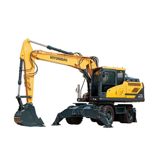 Minibagger - HW160 - HYUNDAI HEAVY INDUSTRIES - Rad / Diesel / für Baustellen