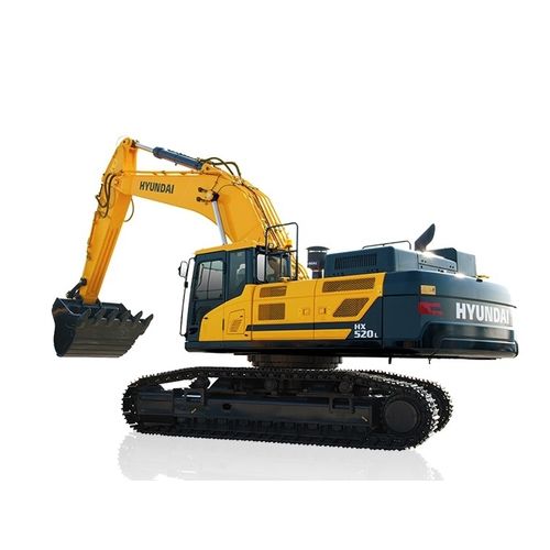 Großformatiger Bagger - HX520L - HYUNDAI HEAVY INDUSTRIES - auf Raupen / Diesel / für Baustellen