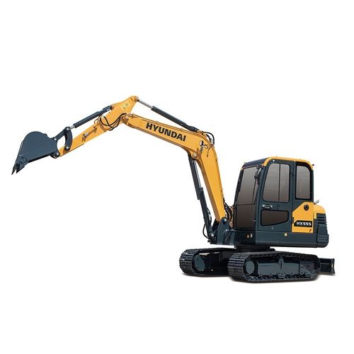 Minibagger - HX55S - HYUNDAI HEAVY INDUSTRIES - auf Raupen / Diesel / für Baustellen