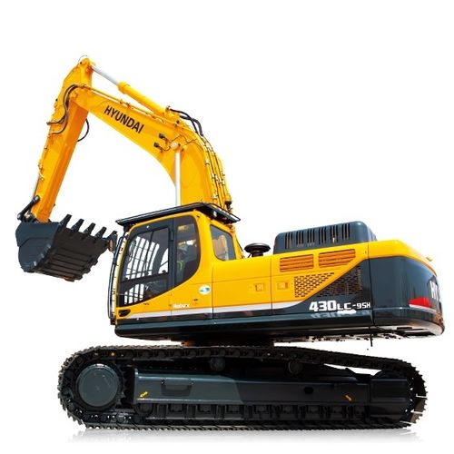 Großformatiger Bagger - R430LC-9SH - HYUNDAI HEAVY INDUSTRIES - auf Raupen / Diesel / für Baustellen